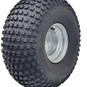 media__26833.1790041861.386.513 ASSEMBLY - 8"x7.00" Galv Rim, 4/4" PCD, 22/11-8 4PR P323 Knobbly ATV Tyre