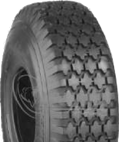 media__00630.1790040111.386.513 ASSEMBLY - 4"x2.00" 2-Pc Zinc Coated Rim, 410/350-4 4PR K806 Diamond Tyre, 1" Bushes