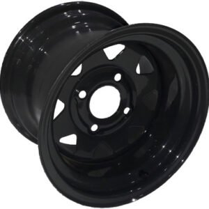 media__02459.1788122378.386.513 12"x8.50" Grey Kubota ATV Rim (Rear), 4/110mm PCD, 68.5mm Bore, ET0 - Kubota RTV 400/500/520 ** OE fitment **