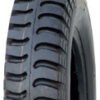 ASSEMBLY - 4"x55mm Red Plastic Rim, 250-4 4PR V6606 Military Tyre, 35mm x Â¾" Flange Bearings