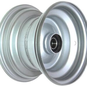 media__03025.1788126811.386.513 8"x5.50" Steel Rim, 52mm Bore, 85mm Hub Length, 52mm x 1" High Speed Bearings + Hubcap (Pre-assembled)