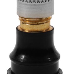 Tubeless Valve Stem for E-Scooters etc. Fits 8.8mm ~ 9.5mm valve hole. [Total length 24mm excl. cap.  Length above rim 17mm excl. cap]