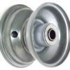 4"x2.50" Steel Rim, 2" Bore, 81mm Hub Length, 2"xÂ¾" Flange Bearings
