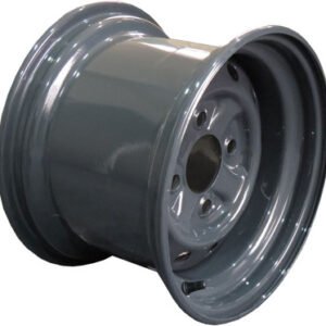 media__08225.1790043203.386.513 12"x8.50" Grey Kubota ATV Rim (Front / Rear), 4/110mm PCD, 68.5mm Bore, ET+38 - Kubota RTV 900/1140 ** OE fitment **