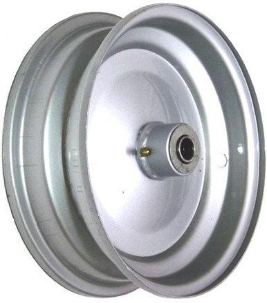 6"x65mm Steel Rim, 35mm Bore, 82mm Hub Length, 35mm x Â¾" Flange Bearings