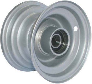 6"x3.75" Steel Rim, 52mm Bore, 85mm Hub Length, 52mm x 25mm High Speed Bearings + Hubcap