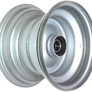 8"x5.50" Galv Rim, 52mm Bore, 85mm Hub Length, 52mm x 1" High Speed Bearings + Hubcap (Pre-assembled)