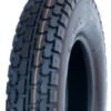ASSEMBLY - 8"x2.50" Steel Rim, 250-8 4PR V6607 Universal Block Tyre, 25mm High Speed Bearings