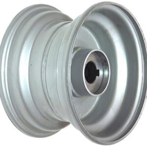 8"x5.50" Galv Rim, 52mm Bore, 85mm Hub Length, 52mm x 25mm Keyed & Plain Bushes + Hubcap (Pre-assembled)