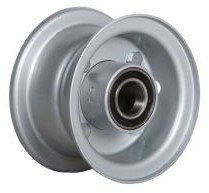 media__19315.1788126008.386.513 4"x2.50" 2-Pc Steel Rim, 47mm Bore, 64mm Hub Length, 47mm x 3/4" High Speed Bearings, 4-bolt rim