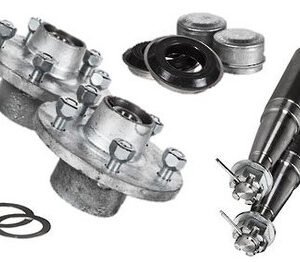 Hub Set, 1500kg, Cast Steel, Galvanised, 5/4Â½" (5/114.3mm) PCD, Taper Roller Bearings, Marine Seals
