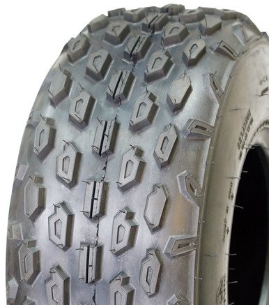 ASSEMBLY - 8"x5.50" Galv Rim, 19/7-8 6PR UN722 Knobbly ATV Tyre, 25mm High Speed Bearings