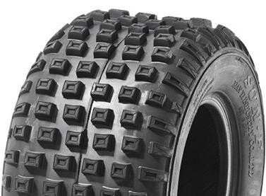 ASSEMBLY - 6"x4.50" Steel Rim, 25mm High Speed Bearings, 145/70-6 4PR V1509 Knobbly ATV Tyre