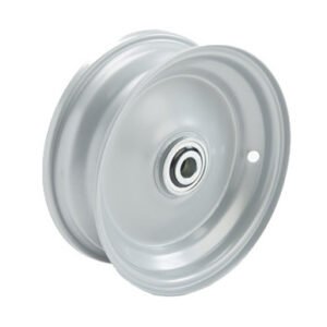 media__29105.1790042930.386.513 8"x65mm Steel Rim, 2" Bore, 46mm Hub Length, 3/4" Flange Bearings flush to centre