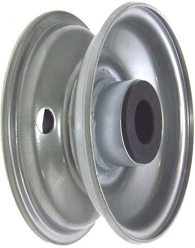 6"x65mm Steel Rim, 2" Bore, 83mm Hub Length, 2"x1" Nylon Bushes