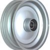 8"x2.50" Steel Rim, 52mm Bore, 85mm Hub Length, 52mm x 1" High Speed Bearings + Hubcap (Pre-assembled)