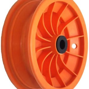 media__43990.1790040553.386.513 8"x65mm Red Plastic Rim, 35mm Bore, 70mm Hub Length, 35mm x ½" Nylon Bushes