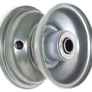 4"x2.50" Steel Rim, 35mm Bore, 75mm Hub Length, 35mm x Â¾" Flange Bearings
