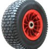 ASSEMBLY - 8"x4Â¾" Plastic Rim, 2" Bore, 16/650-8 4PR V3502 Turf Tyre, 1" Bushes
