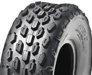 ASSEMBLY - 6"x4.50" Steel Rim, 2" Bore,145/70-6 6PR A015 Knobbly ATV Tyre, Â¾" Flange Bearings
