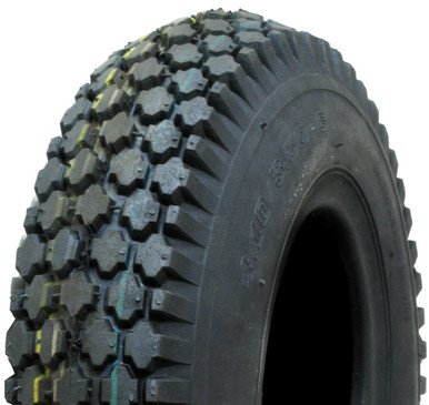 ASSEMBLY - 4"x2.00" 2-Pc Zinc Coated Rim, 400-4 4PR V6602 Diamond Tyre, Â¾" Bushes