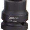 Groz 27mm 3/4" Drive Hex Impact Socket