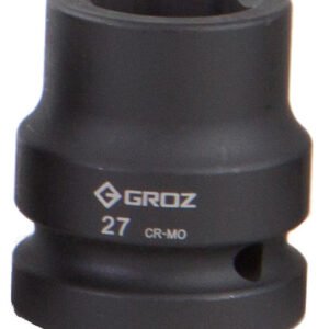 Groz 27mm 3/4" Drive Hex Impact Socket