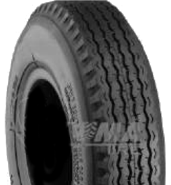 ASSEMBLY - 4"x55mm Red Plastic Rim, 410/350-4 4PR K805 Road Tyre, Â¾" Bushes