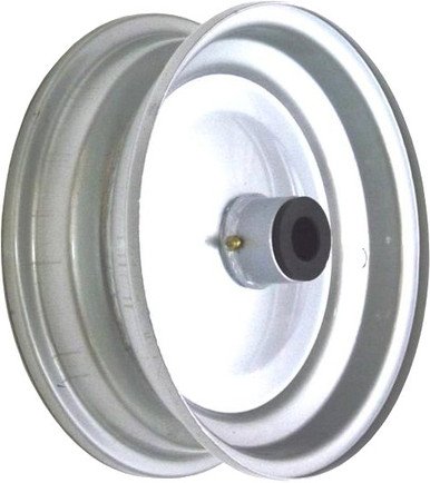 8"x65mm Steel Rim, 35mm Bore, 76mm Hub Length, 35mm x Â½" Nylon Bushes