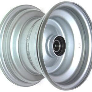 media__62113.1788126810.386.513 8"x5.50" Steel Rim, 52mm Bore, 85mm Hub Length, 52mm x 20mm High Speed Bearings + Hubcap (Pre-assembled)