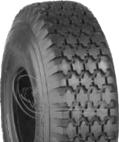 ASSEMBLY - 6"x2.50" Steel Rim, 25mm HS Bearings, 410/350-6 4PR K806 Diamond Tyre