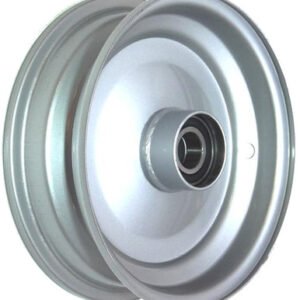 media__68320.1788123436.386.513 8"x2.50" Steel Rim, 52mm Bore, 85mm Hub Length, 52mm x 25mm Keyed & Plain Bushes + Hubcap (Pre-assembled)