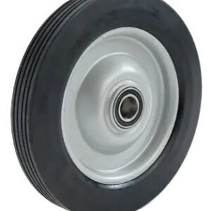 ASSEMBLY - 8"x2.50" Steel Rim, 300-8 SOLID Ribbed Tyre, 25mm HS Bearings
