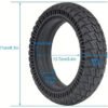 8-1/2x2 Honeycomb Solid E-Scooter Tyre, 137mm (5.4") rim diameter, 37mm base width