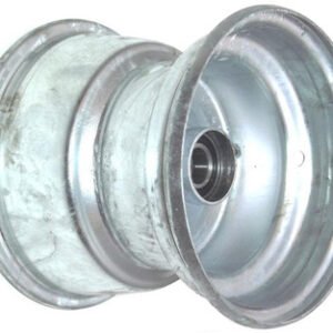 media__72804.1790042613.386.513 8"x7.00" Galv Rim, 52mm Bore, 85mm Hub Length, 52mm x 25mm Keyed & Plain Bushes + Hubcap (Pre-assembled)
