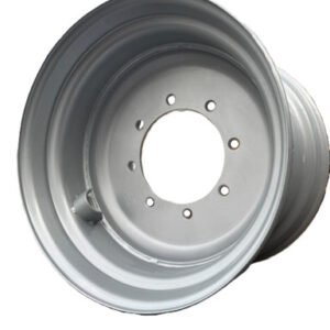 media__74104.1790043154.386.513 22.5"x16.00" Steel Silver Painted Rim, 8/275mm PCD, 221mm centre bore, ET0 offset
