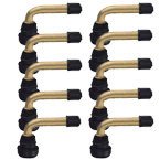BAG OF 10 - PVR70 Tubeless Motorcycle Valve Stems, 90Â°