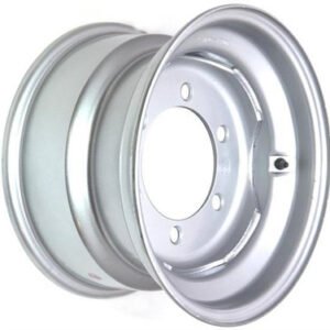 SECOND - 15.3"x9.00" Silver Painted (Paint damaged) Steel Rim, 6/205 PCD, 161 Centre Bore