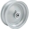 8"x65mm Steel Rim, 2" Bore, 77mm Hub Length, 2"xÂ¾" Flange Bearings