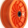 8"x65mm Red Plastic Rim, 35mm Bore, 70mm Hub Length, 35mm x 20mm Nylon Bushes