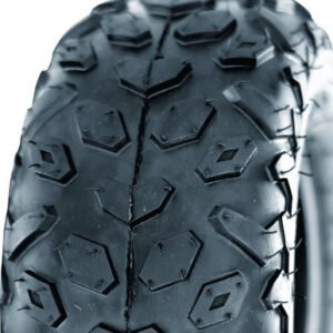 ASSEMBLY - 6"x4.50" Steel Rim, 2" Bore,145/70-6 2PR UN704 Knobbly ATV Tyre, 1" Bushes