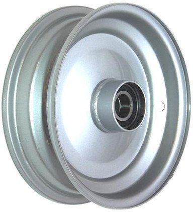 media__86644.1790043252.386.513 8"x2.50" Steel Rim, 52mm Bore, 85mm Hub Length, 52mm x 25mm High Speed Bearings + Hubcap