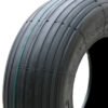 ASSEMBLY - 4"x2.00" 2-Pc Zinc Coated Rim, 300-4 4PR V5501 Ribbed Barrow Tyre, Â½" Flange Bearings