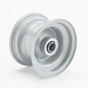 6"x3.75" (95mm) Galv Rim, 2" Bore, 80mm Hub Length Â¾" Flange Bearings