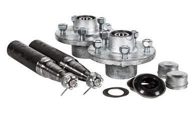 media__88429.1788121637.386.513 Hub Set, 1750kg, Cast Steel, Galvanised, 5/4½" (5/114.3mm) PCD, Taper Roller Bearings, Marine Seals