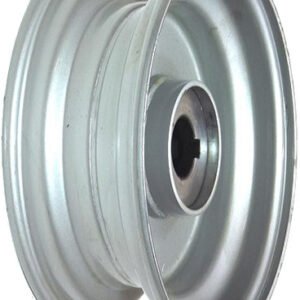 6"x2.50" Steel Rim, 52mm Bore, 85mm Hub Length, 52mm x 25mm Keyed & Plain Bushes + Hubcap (Pre-assembled)
