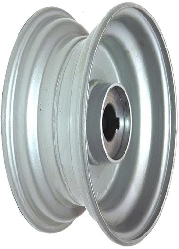 media__88946.1788123434.386.513 6"x2.50" Steel Rim, 52mm Bore, 85mm Hub Length, 52mm x 25mm Keyed & Plain Bushes + Hubcap (Pre-assembled)