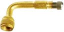 Valve Extension, Brass, TR87 90Â°, 34mm effective length - Brass Finish or Chrome Plated Finish