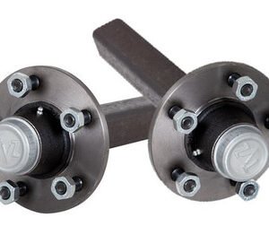 Hub Set, 3300kg, Steel, High Speed Taper Bearings, 5/140mm PCD, 50mm Square Axle