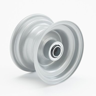 media__93863.1790043288.386.513 6"x3.75" (95mm) Steel Rim, 2" Bore, 80mm Hub Length ¾" Flange Bearings
